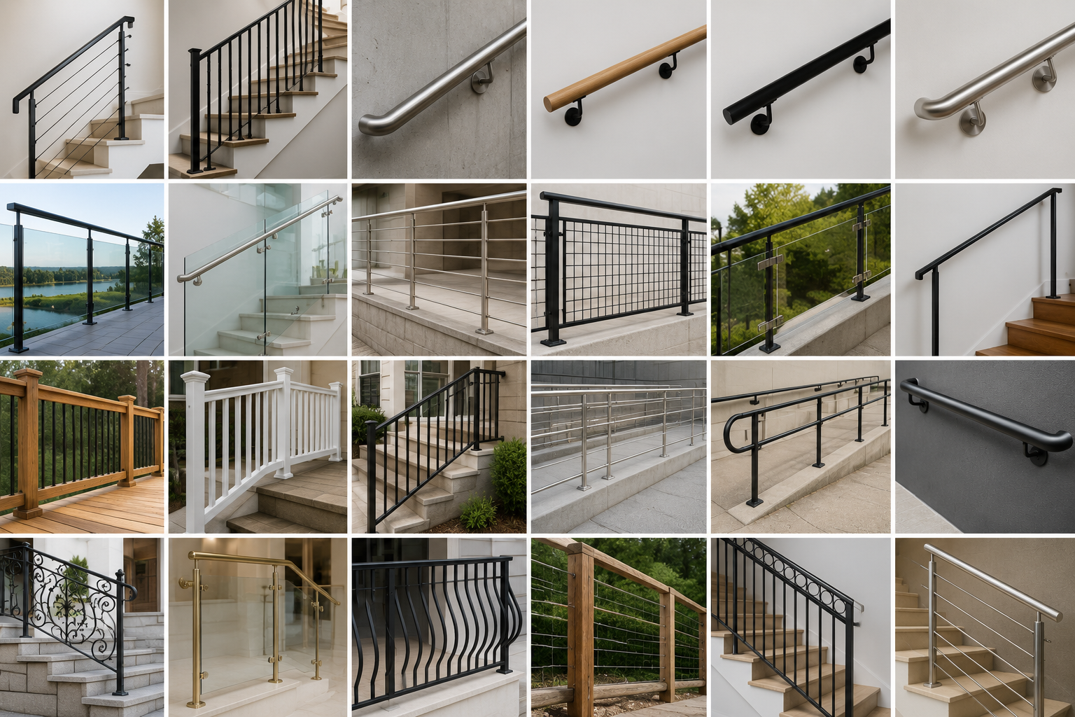 Services different types of handrails